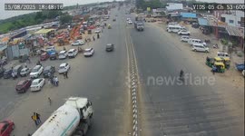 Tarapur Chokdi Carnage: Brake Failure Leads to Tanker Truck Ramming Eight Vehicles