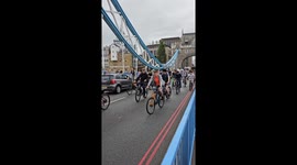 Bikestormz 2025 London - Bikestormz take London by storm taking over Tower Bridge London #bikesupknivesdownTower Bridge