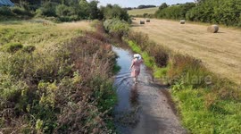 A Cooling Paddle In The River Piddle In Dorset... When Its Almost At A Dribble
