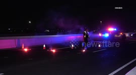 US, Phoenix: Peoria Grand Avenue Vehicle Rollover Crash