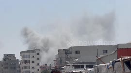 Israeli forces carry out strike on Khan Younis in southern Gaza