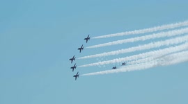 The Red Arrows stun with impressive aerobatic display at Eastbourne's International Airshow