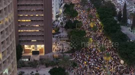 Israel: DRONE - Thousands join anti-government general strike protests in Israel