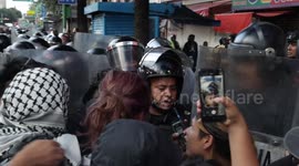 Hundreds march in Mexico City to support Palestine