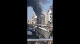 Fire erupts in popular tourist spot in Japan