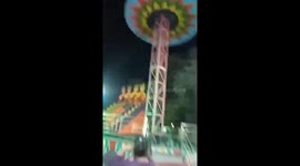 Four injured in terrifying ride collapse at fair in western India