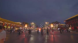 Multi filming of the night of Xi'an