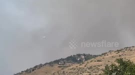 US: Wildfire Breaks Out in Buckley Draw Canyon, Utah 3