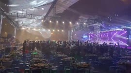 Stage truss buckles at beer festival in China killing at least two