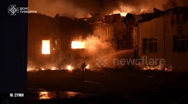 Fires extinguished after Russian strikes hit Sumy region: Ukraine