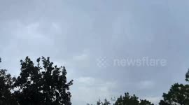 Time-lapse of thunderstorm moving through Ferndale, Michigan, USA