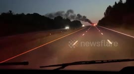 Fire Destroys Tractor Trailer Carrying 40,000 Pounds of Steaks