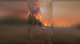 Spain: Person Surrounded By Fire Rescued By Guardia Civil In Ourense