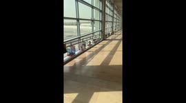 Israel: Hostage Pictures With Ages Crossed Out Displayed at Ben Gurion Airport