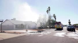 US, Phoenix: Peoria Lawrence Lane First Alarm House Fire