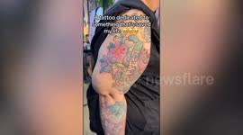 Mounjaro fan gets tattoo to celebrate life-saving jab