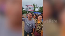 Thai troops tighten border security as Cambodian villagers protest over barbed wire 'annexation'
