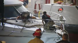 US, Los Angeles: San Pedro LAFD Assists Sinking Vessel