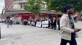 Silent Witness: Leeds Women in Black Stand for Palestine (Timelapse Footage)