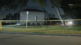 US, Los Angeles: Bellflower LASD Homicide Detectives Investigating Fatal Shooting