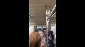 Smoke fills train carriage as overheated phone catches fire in Taiwan