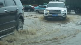 China: Torrential rain pummels China's Liaoning, Gansu