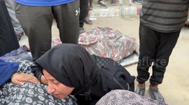 Funeral held for two Palestinians killed in Israeli strike on Gaza