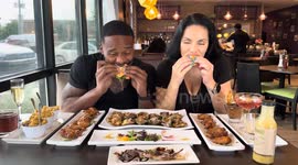 Food influencers hit by car while reviewing burgers in Houston restaurant