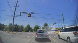 Driver Performs Strange and Dangerous U-Turn