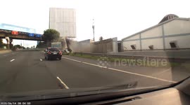 Truck Takes a Nosedive