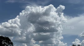 Central Oklahoma's Sky Drama: A White Cloud Time Lapse