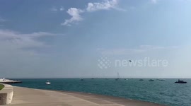 US: Sonic Boom Shakes Chicago During Air And Water Show