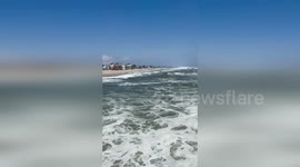 US: Swell From Hurricane Erin Hits Rodanthe As Storm Moves Across Atlantic