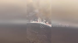 Spain: Dramatic Video Shows Flames And Smoke Engulfing Hillside In Spain
