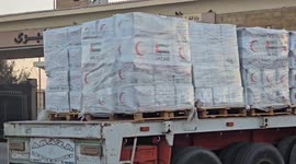 Aid trucks enter Gaza through Rafah crossing amid Israeli blockade