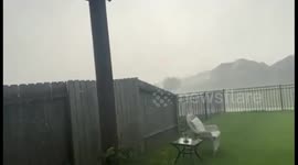 US: Severe Thunderstorm Hits Katy, TX With Heavy Rain and Strong Winds