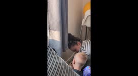 Parents in hysterics as 3-year-old son laughs so hard he farts