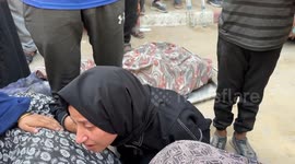 Funeral held for two Palestinians killed in Israeli strike on Gaza