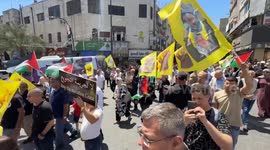 Protest in West Bank demands freedom for Palestinian prisoners, end to Gaza war