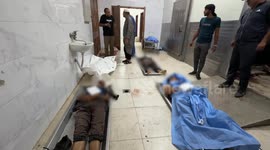 Funeral held for 13 Palestinians killed in Israeli strikes on southern Gaza