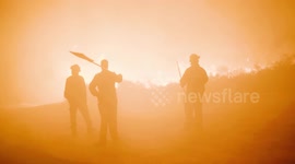 Portugal: Wildfires rage along Portugal-Spain border as firefighters, locals struggle to contain flames