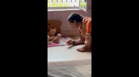 Mom Talks to Her Kitten