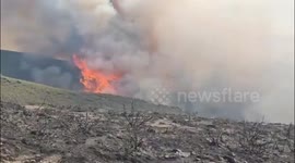 Spain: Wildfire Engulfs Hillside In Fierce Nighttime Blaze