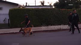 US, Los Angeles: Pacoima Police Pursue Suspects After Traffic Stop