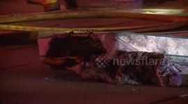 US, Los Angeles: Ontario Firefighters Rescue Cat From House Fire