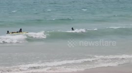 Tourists caught in rip current rescued from beach in Thailand
