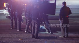 US, Los Angeles: South Park Pursuit Suspect Ejected After Crash