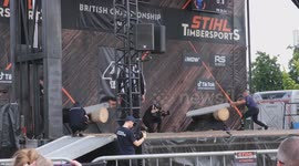 Stihl timbersports competitors malvern three counties show