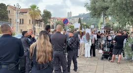 Haifa protesters demand end to Gaza starvation, attacks on journalists by Israeli forces