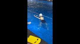 A Splash from a Beginner Swimmer